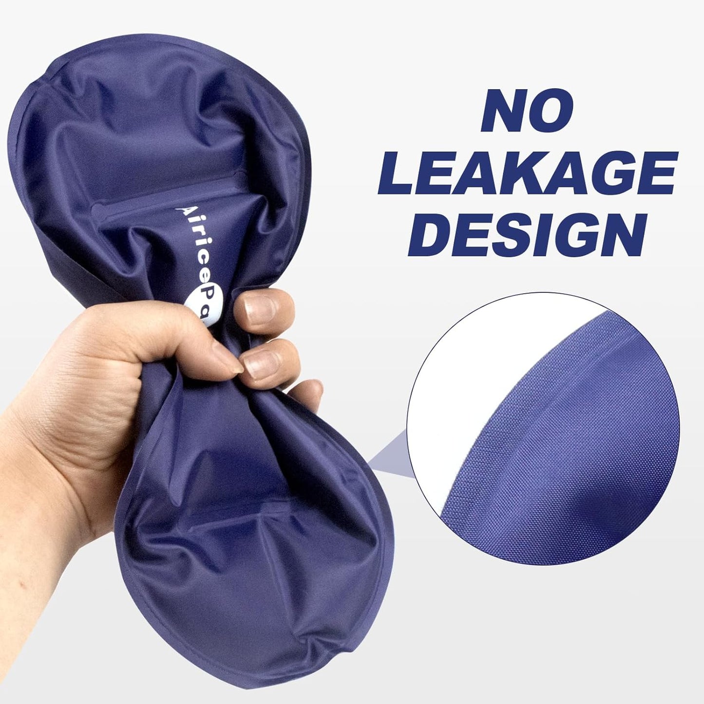 Ice Packs for Injuries Reusable (3-Piece Set) – Hot and Cold Ice Pack Therapy Gel Wrap Support – Supports Recovery, Joint and Muscle Pain – Knees, Back & More