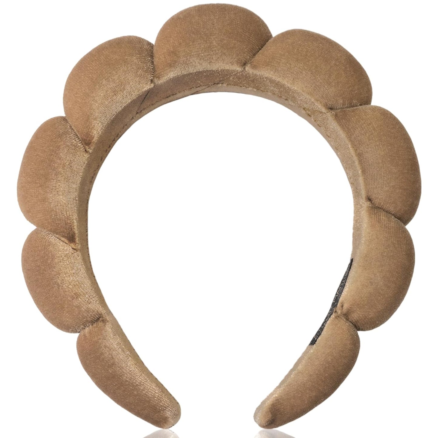 Ayesha Brown Spa Headband for Washing Face Sponge Makeup Headbands Skincare Headband Soft Hair band to Facial Clean