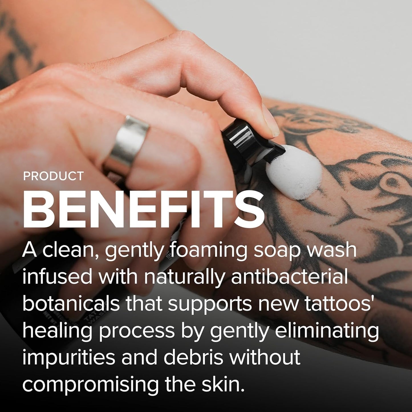 Tattoo Aftercare Kit – Tattoo Balm & Tattoo Foam Soap Cleanser – Tattoo Care for New Tattoos, Tattoo Moisturizer for Old Ink, Vegan, Fragrance-Free, Clean Ingredients