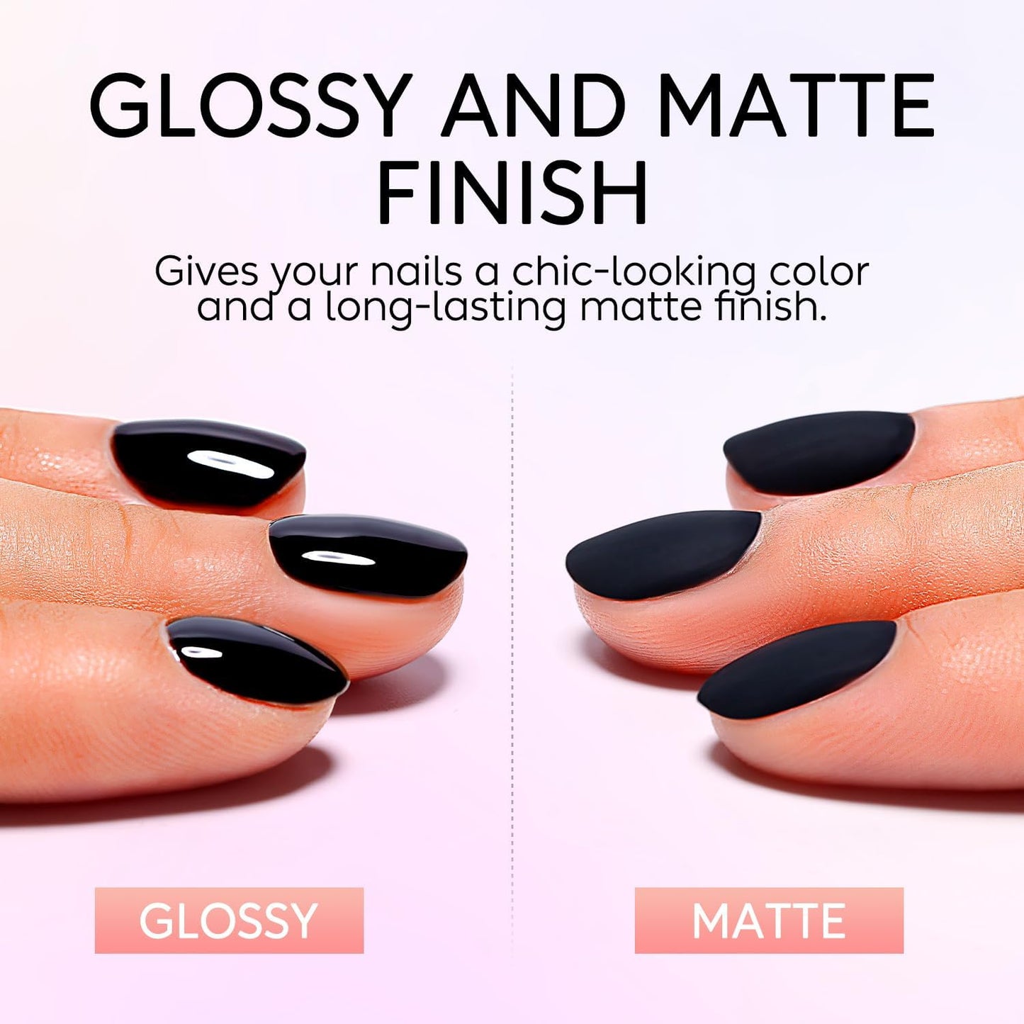 Nicedeco Hema Free Gel No Wipe Matte Top Coat 15ml Soak Off Cruelty Free Vegan Matte Finish Long Lasting Gel Nail Polish for DIY Home Nail Salon