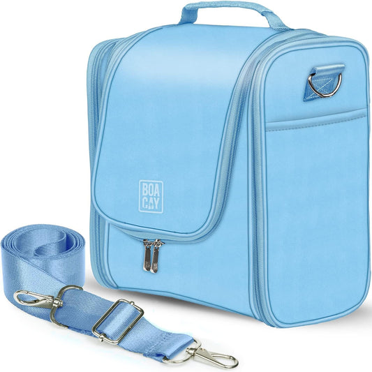 BOACAY Extra Large Hanging Travel Toiletry Bag for Women and Men, Makeup Bag, Bathroom & Shower Organizer Kit for Accessories, Cosmetics, Essentials