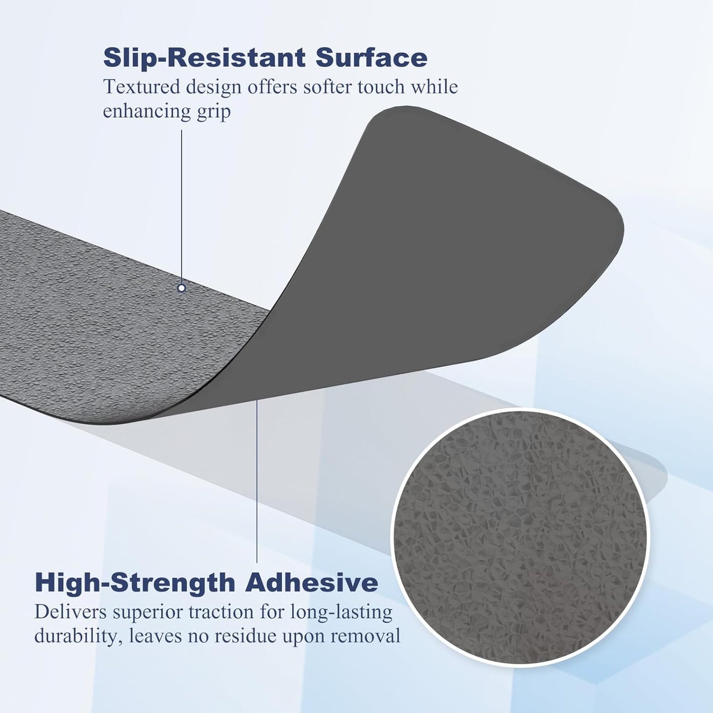 28 PCS Shower Floor Non Slip Stickers with Strong Adhesive, Invisible & Durable Anti Slip Shower Stickers with Scraper for Bath Tub, Pools and Stairs(Grey,Wide Rectangle)