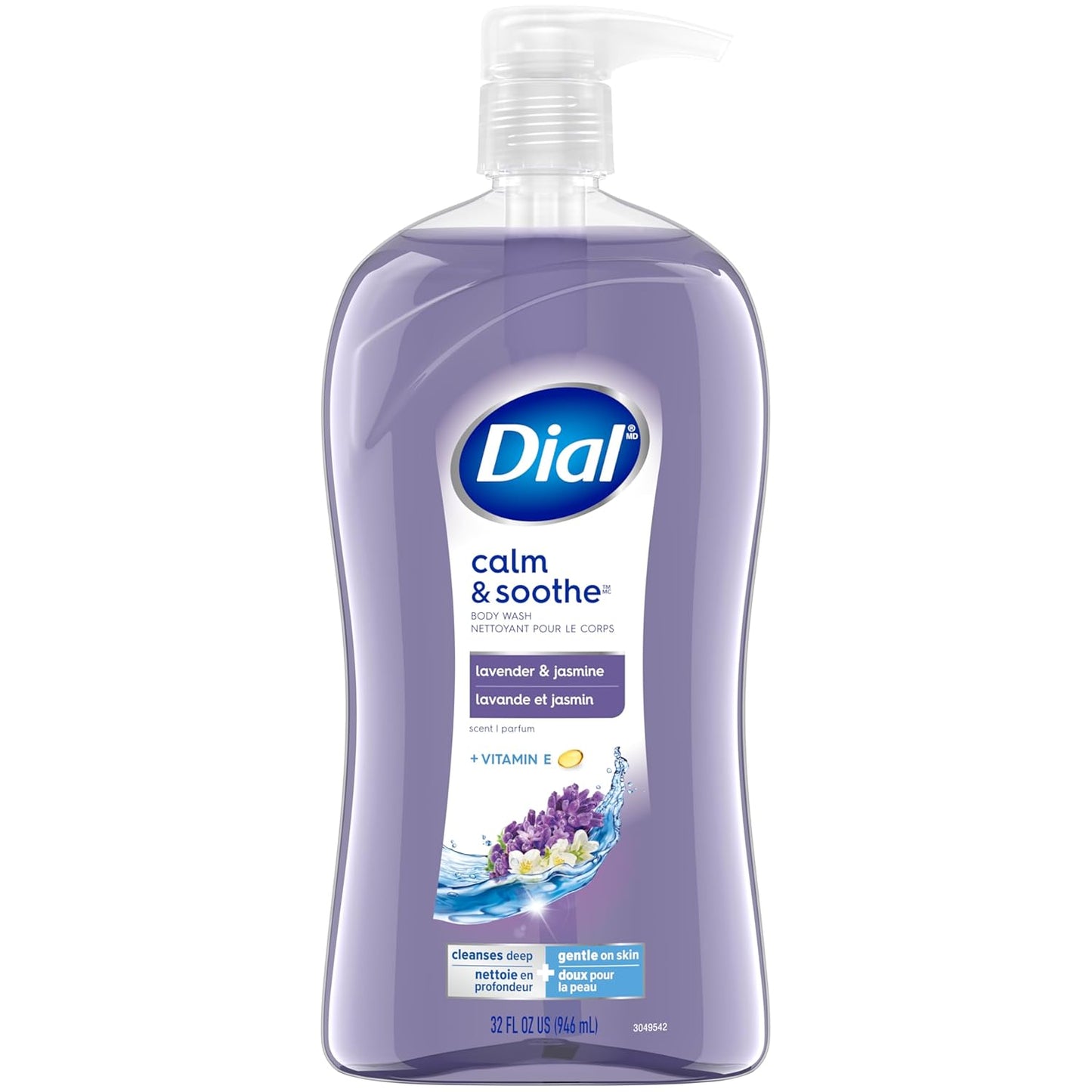 Dial Body Wash, Calm & Soothe Lavender & Jasmine Scent, 32 fl oz