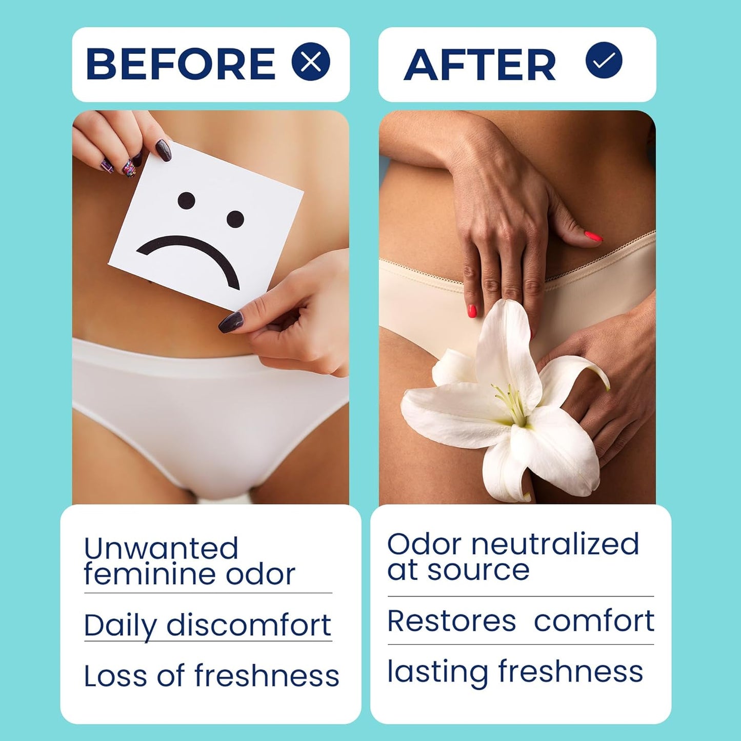 pH Balance for Women Vaginal Odor Eliminating Gel | Feminine Care | Vaginal Health | Support for Feminine Odor & Vaginal Microbiota Imbalance | 10 Pre-Filled Applicators