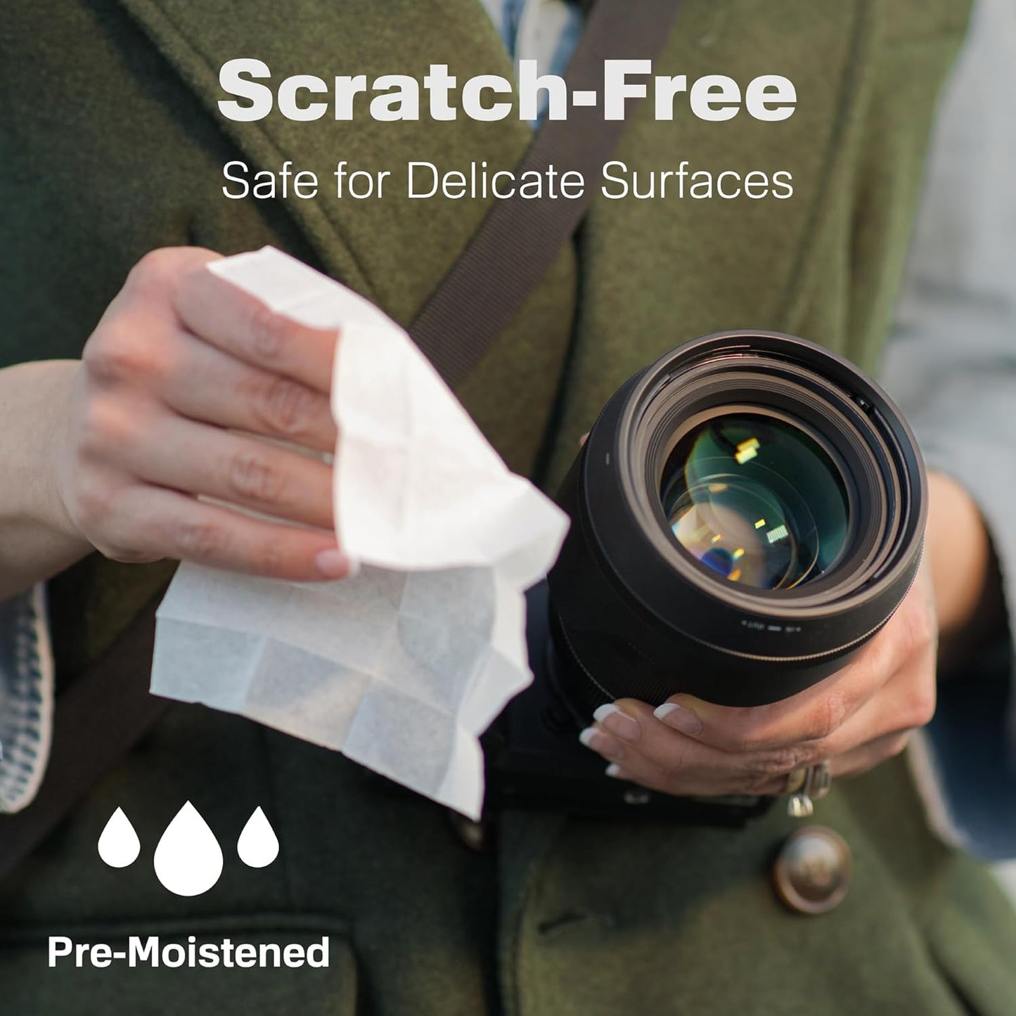 Raxwell Anti Fog Lens Wipes for Eyeglasses - 100 Count Unscented Individually Wrapped Sachets - Glasses Cleaner & Screen Wipes Safe on Coated Lenses - Streak-Free