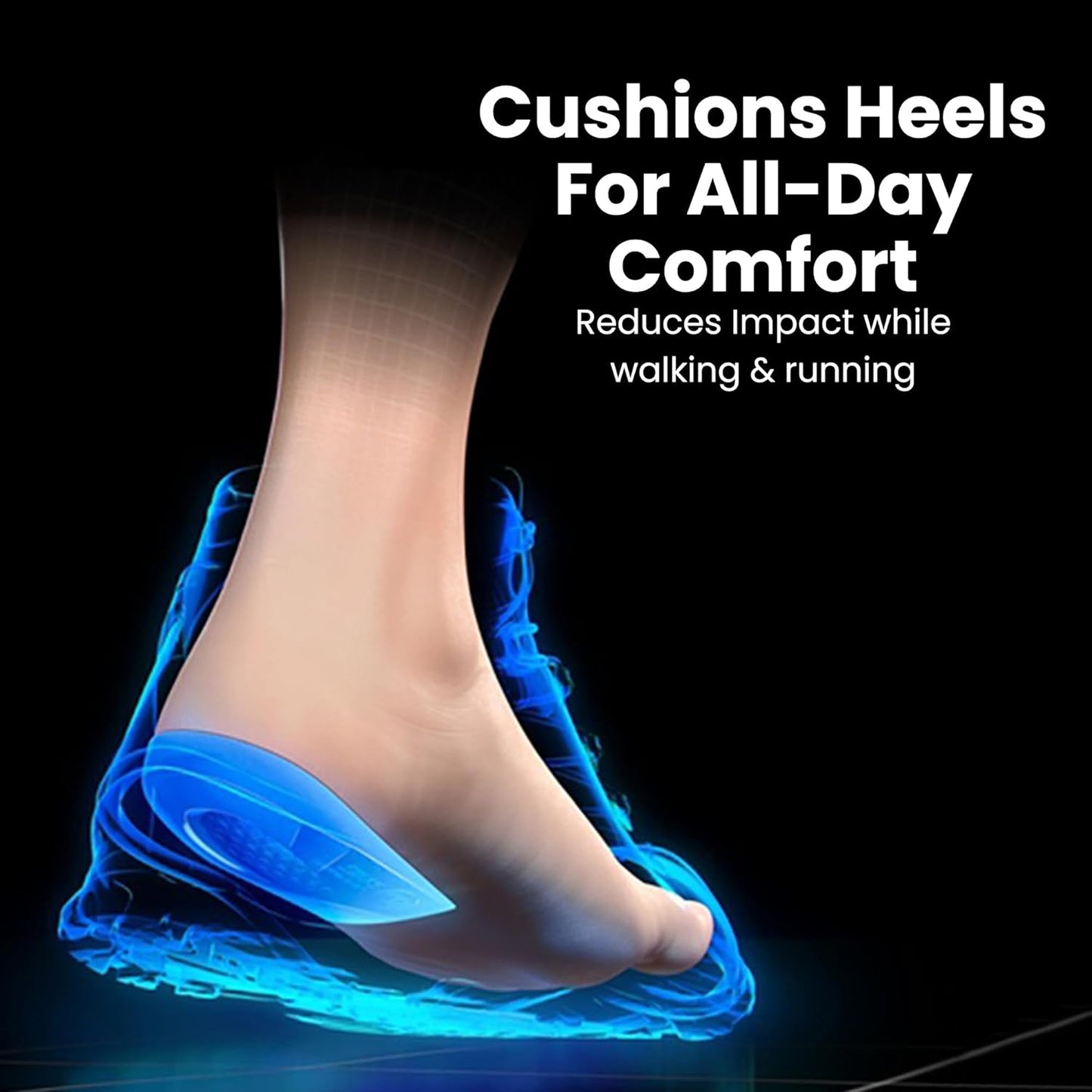 Metatarsal Pads Women | Heel Inserts for Women | Ball of Foot Cushions (2 Pairs Foot Pads) All Day Pain Relief and Comfort One Size Fits Shoe Inserts (Blue, Unisex 1.5cm)