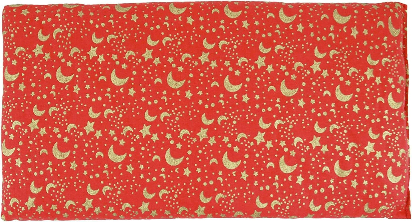 Nature's Approach Basic Herb Pack Rice Heating Pad Microwavable Reusable Heat Pack with Herbal Aromatherapy Fill, Freezer and Microwave Safe for Hot and Cold Therapy, Celestial Red