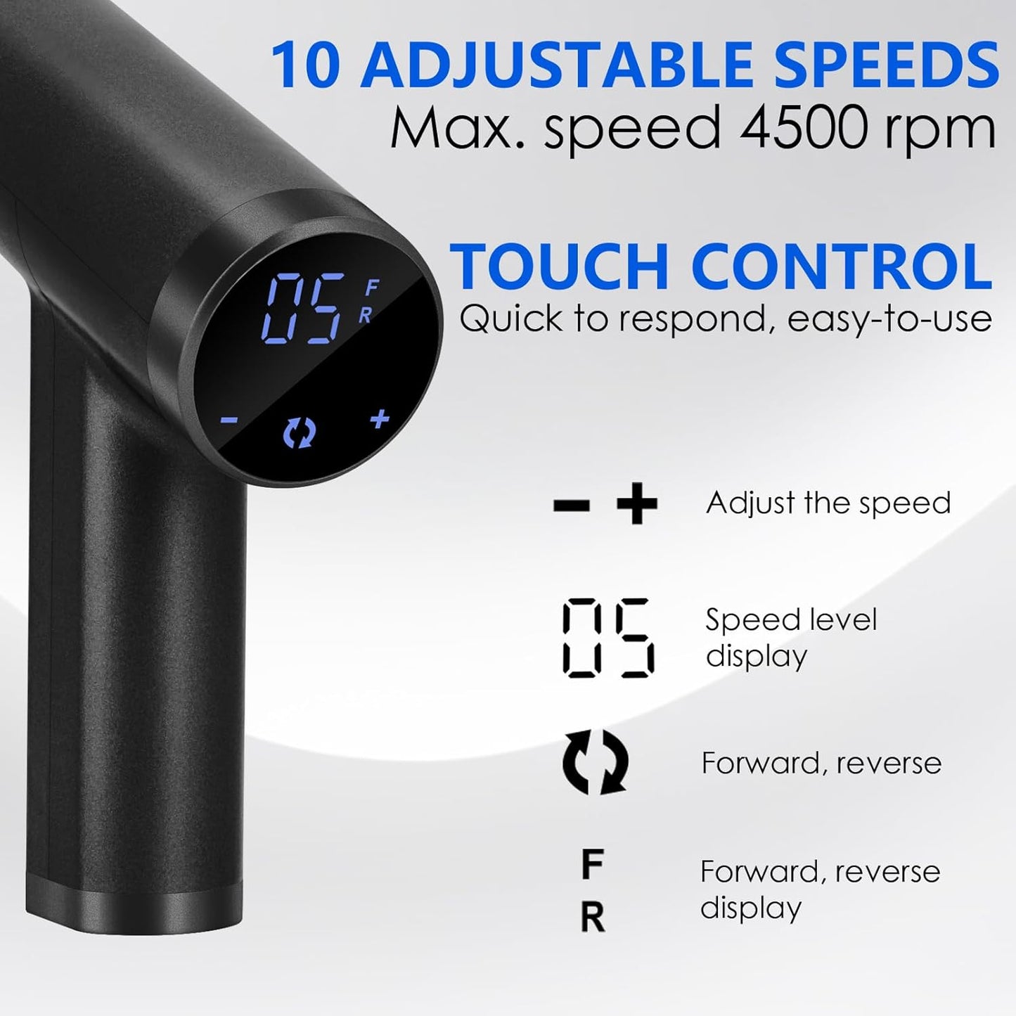 Upgraded Electric Callus Remover for Feet 4500rpm, Adjustable Speed Professional Electric Foot Sander Grinder Foot File for Calloused Feet Dead Hard Cracked Skin, with 4 Interchangeable Heads (Black)