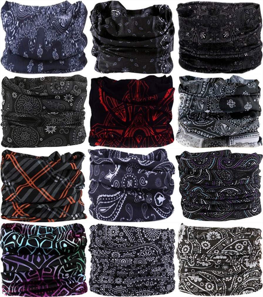 Headband Neck Gaiter Head Wrap Headwear Face Mask Magic Scarf Bandana for Men and Women