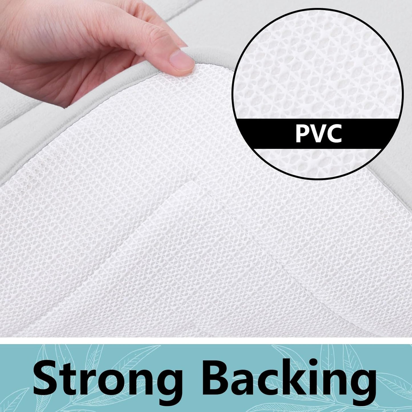 Arotive Memory Foam Bathroom Rug Mat 59x24, Ultra Soft and Absorbent Bath Mat, Machine Wash Dry, Comfortable Bath Rug Carpet for Bathroom Floor, Tub and Shower, Ivory