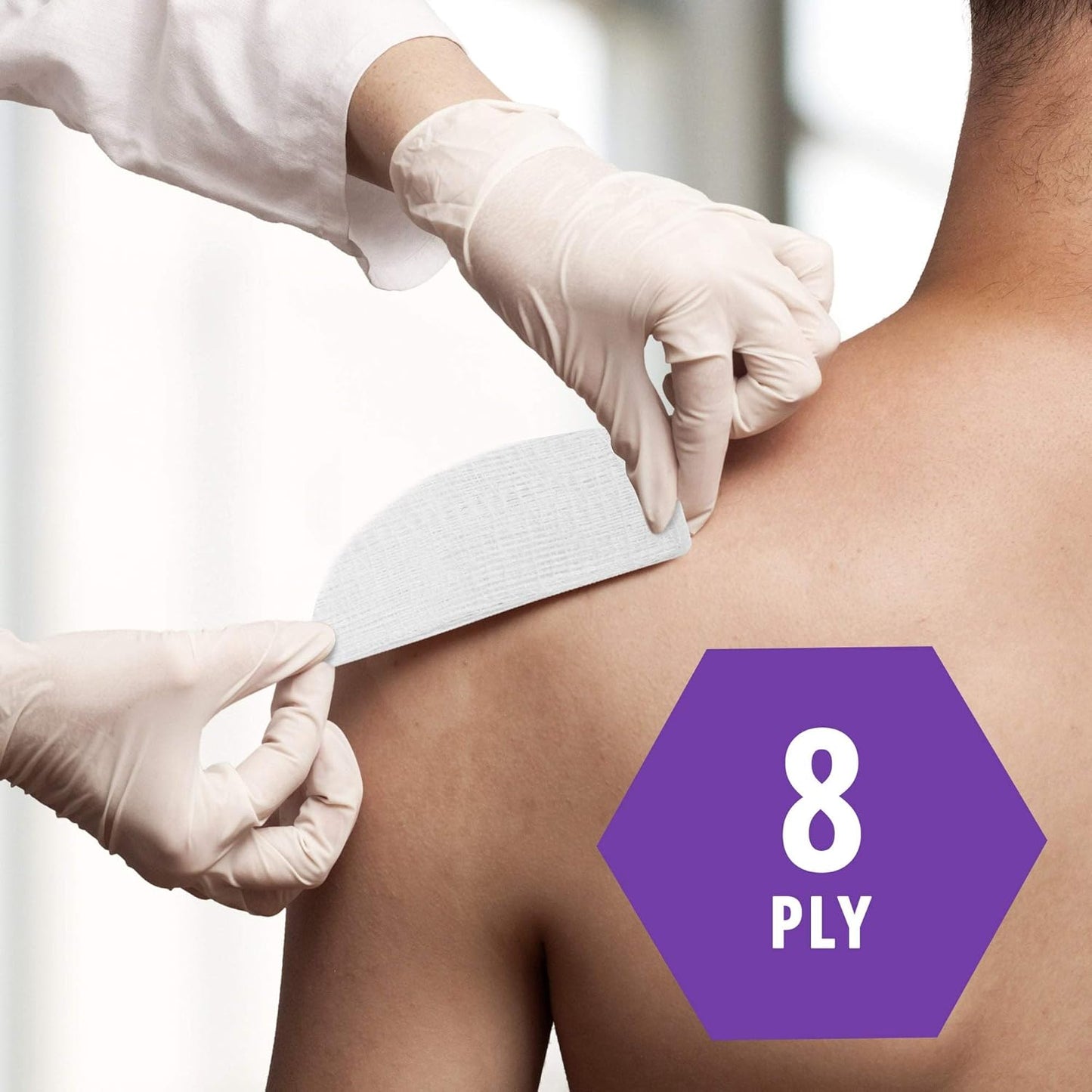 MED PRIDE Surgical Sponges 200 Pack 4'' x 4'', 8 ply -Gauze Pads Non sterile -First Aid Wound Care Dressing Sponge Woven Medical Nonstick, Non Adherent Mesh Scrubbing Bandages Disposable, Absorbent