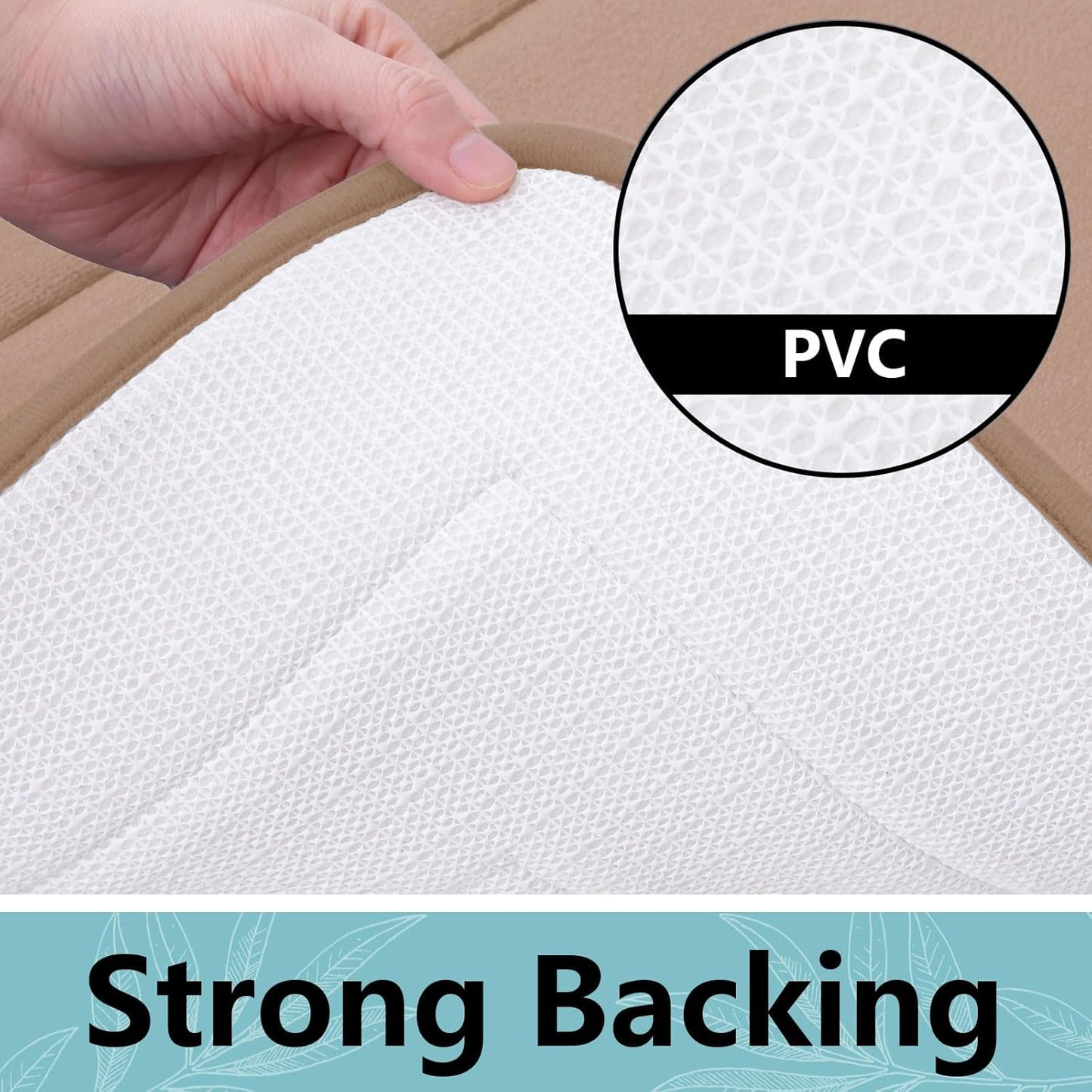 Arotive Memory Foam Bathroom Rug Mat 47x20, Ultra Soft and Absorbent Bath Mat, Machine Wash Dry, Comfortable Bath Rug Carpet for Bathroom Floor, Tub and Shower, Camel