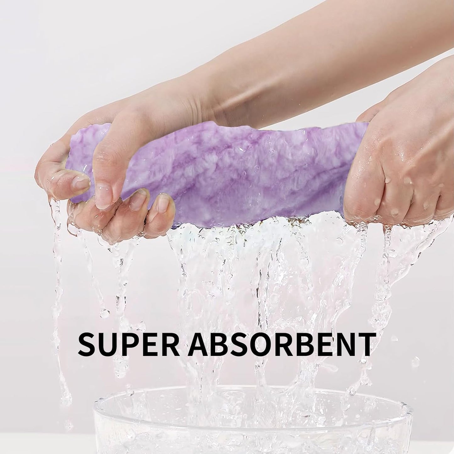 Extra Large Bath Towel Set of 6 (40"x80"),Oversized Bath Sheet Super Soft Highly Absorbent Microfibers Quick Dry Luxury Shower Towel for Bathroom Spa Gym Hotel Yoga (Lavender, 6Piece)