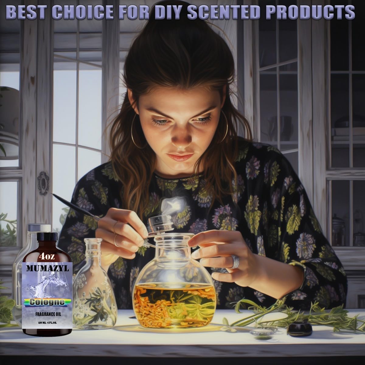 Cologne Fragrance Oil, Cologne Oil 4 Fl Oz 120ML for Diffuser Humidifier Yoga Cleaning DIY Candle Soap Making Essential Oil