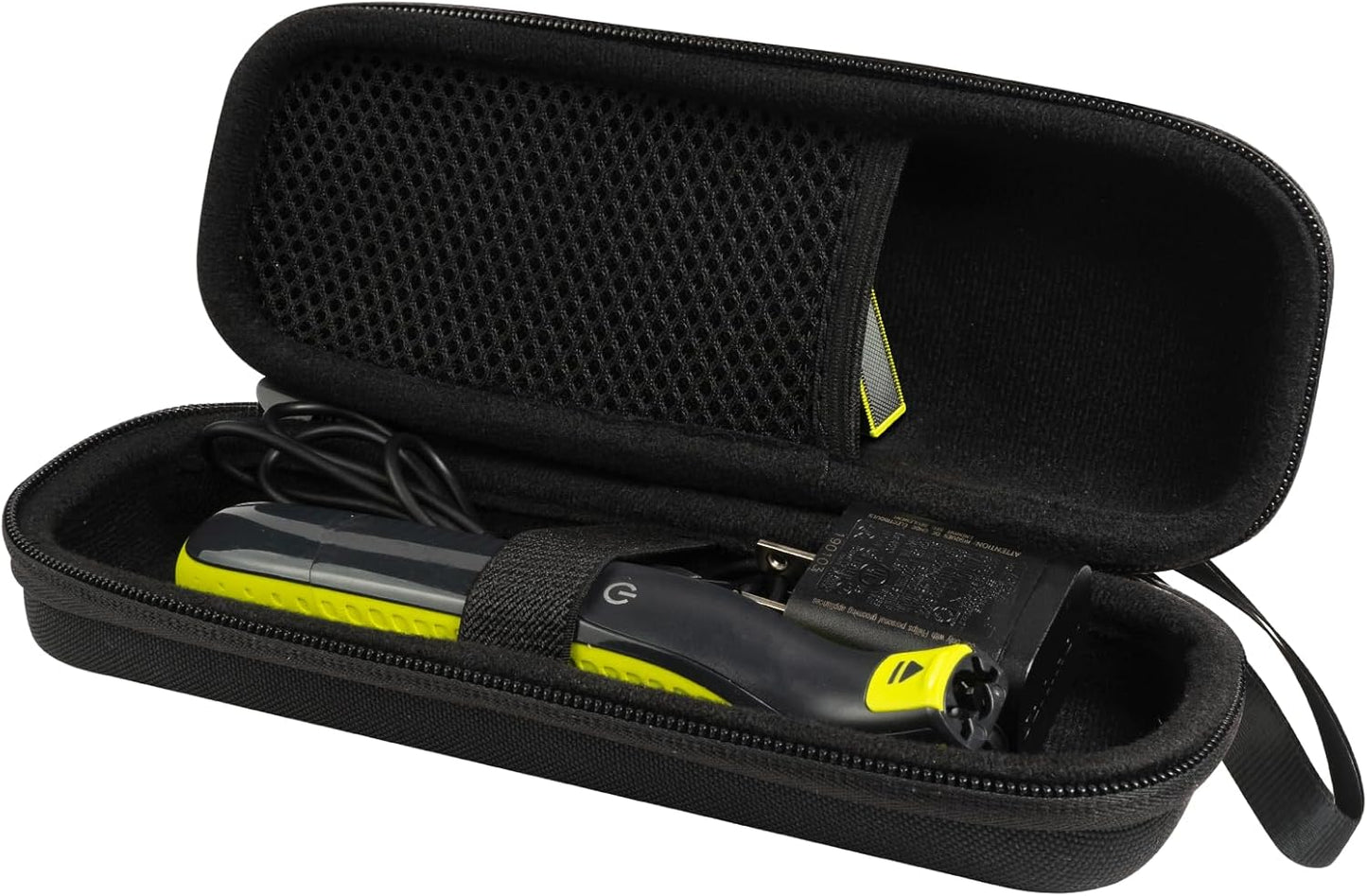 Hard Travel Carrying Case for Hybrid Electric Trimmer and Shaver, Portable Organizer Storage Bag for QP2520, QP2530, QP2620, QP2630- Black