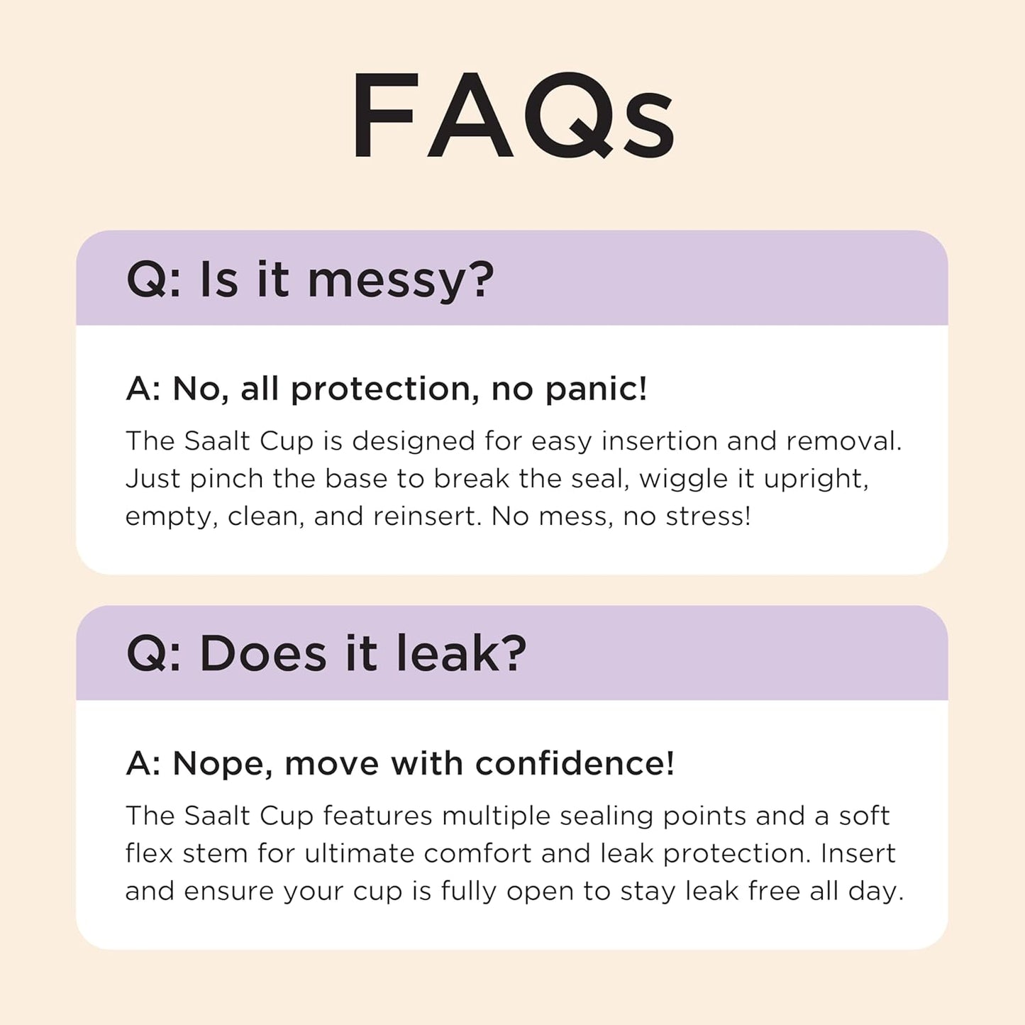 Saalt Soft Menstrual Cup – Reusable Period Cup – Made for Comfortable, Leak-Free Protection Up to 12 Hours – BPA & Latex Free – Includes Cup & Carry Bag (Regular, Mountain Iris)