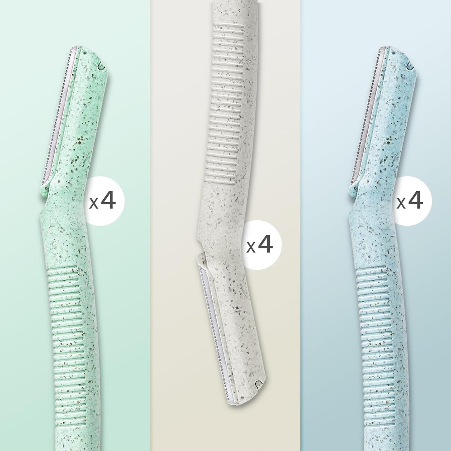 ennva Eyebrow Razor for Women | Dermaplane Facial Razor for Face | Hair Trimmer Face Razor for Body Use | Multipurpose Facial Hair Removal Disposable Blades Eyebrow Shaper Tool - 12pcs