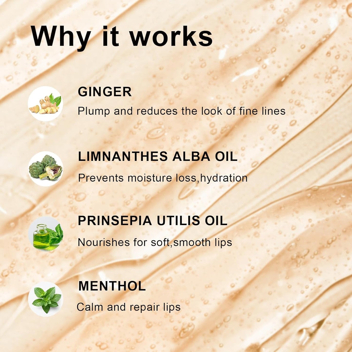 KISSIO Plumping Lip Gloss,Plumping,Moisturize and Elasticity,Lip Plumper and Lip Care for Day and Night Use,with Ginger,Peppermint and Jojoba Oil,Clear,10 ml