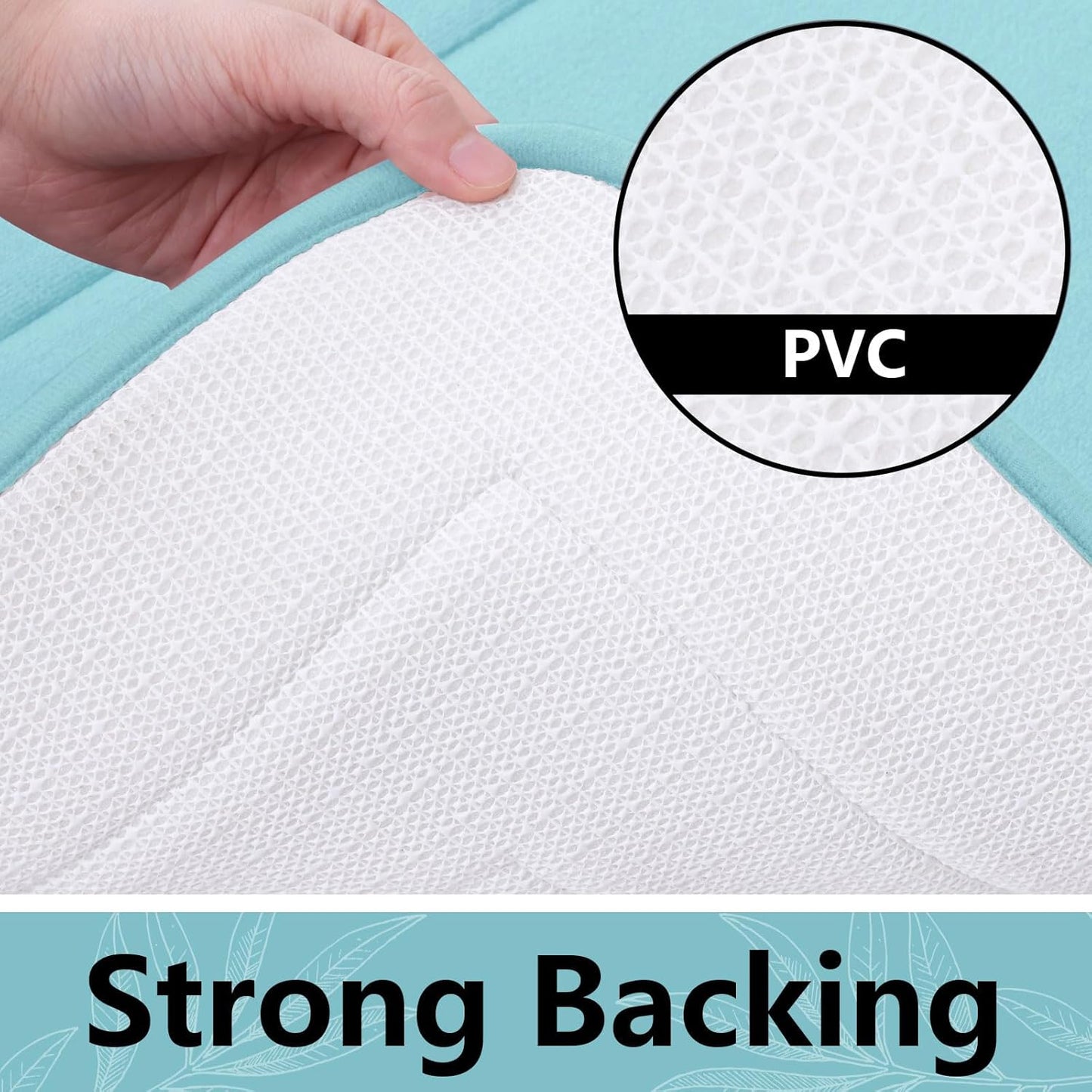 Arotive Memory Foam Bathroom Rug Mat 59x24, Ultra Soft and Absorbent Bath Mat, Machine Wash Dry, Comfortable Bath Rug Carpet for Bathroom Floor, Tub and Shower, Sky Blue