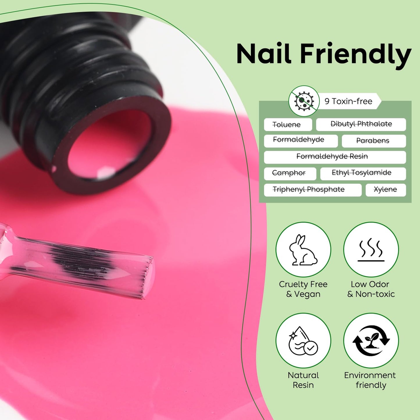 Luxbon 12 pcs Gel Nail Polish Set - Spring Color Set Long Lasting Gel Polish, uv led Soak Off Nail Art Designs Manicure Kit 004