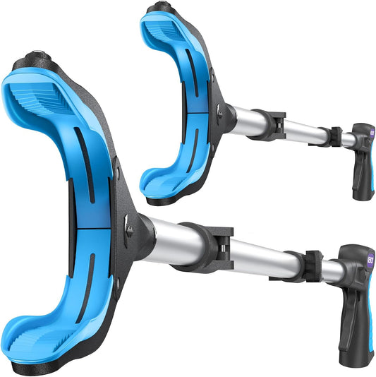 KEKOY Pro 40-inch Reacher Grabber Pickup Tool 2 Pack, Foldable Grabbers for Seniors Heavy Duty Pick Up Trash Stick with Anti-Slip 360° Rotating Jaw, 4" Wide Extended Weed Gripper Claw with Magnet