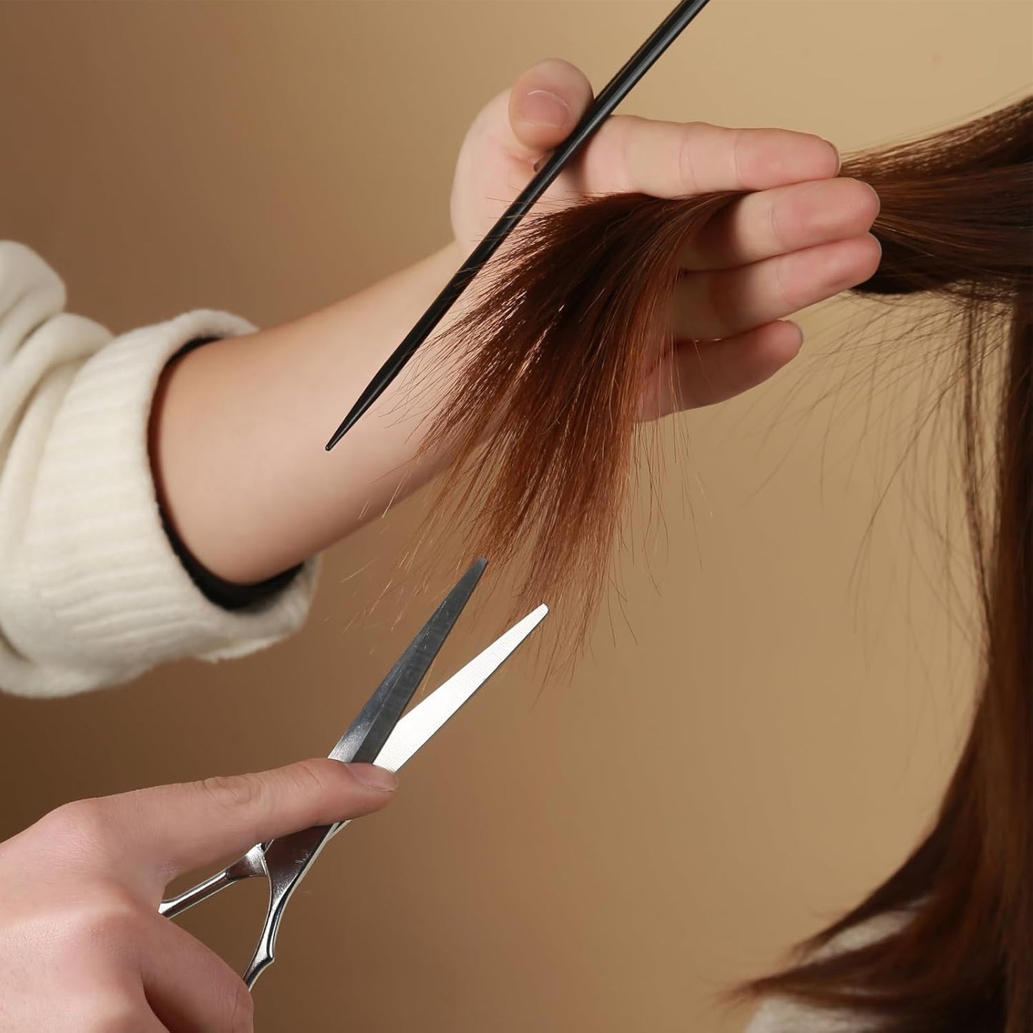 15 pcs Hair Cutting Scissors Professional, Thinning Shears for Hair Cutting, Stainless Steel Barber Scissors, Lengnoyp Haircut Scissors Hair Cutting Kit for Women, Men