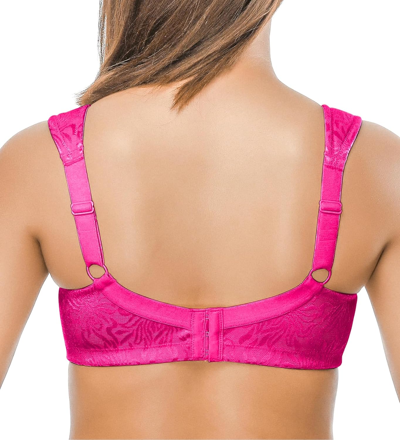 ZeroBound Women's Minimizer Bras Comfort Cushion Strap Wirefree Full Coverage Large Bust Non-Padded Bra