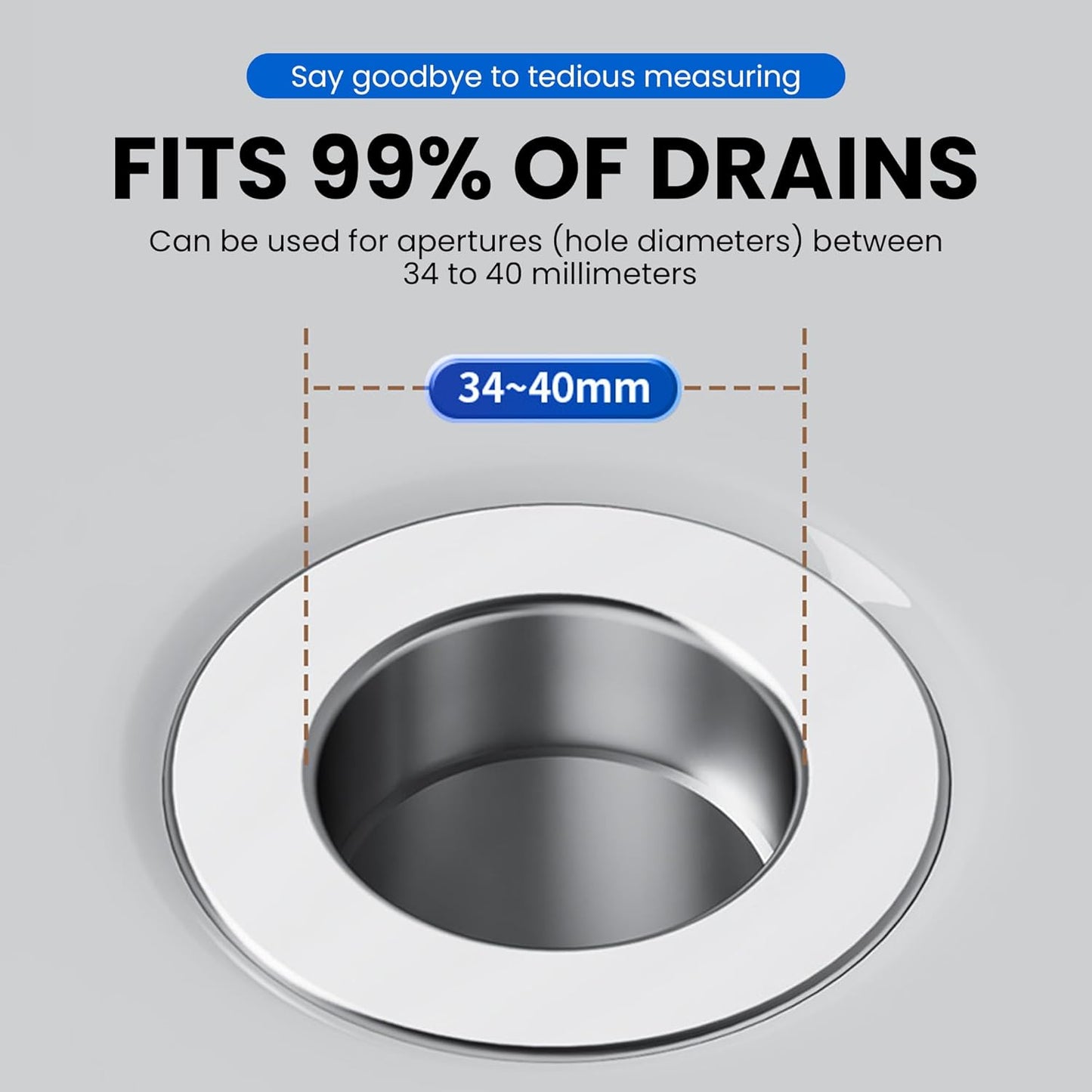 Saker Bathroom Sink Drain Strainer Hair Catcher (3 PCS), Pop-up Drain Filter with Removable Stainless Steel Filter Basket, Prevents Hair Clogs, Suitable for Bathroom Sink Stopper Replacement