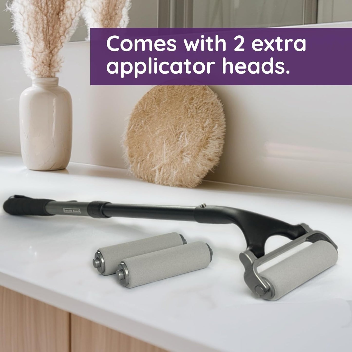 Lotion Applicator for Back - Sunblock and Sunscreen Application Roller - Apply Moisturizer, Cream, Ointment, Oil, Self Tanner - Daily Living Aids - Reacher - Back Scratcher Upgrade – Washable