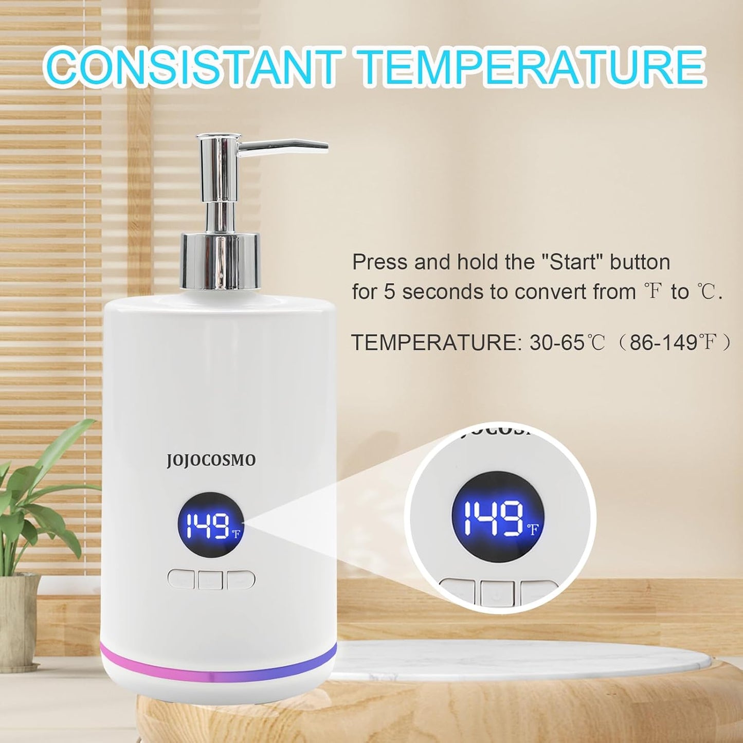 Massage Oil Warmer, Professional Lotion Warmer Heater,Automatic Massage Bottles Warmer Heated Oil Lotion Cream for Salon, Barber Shops, Home, with Two Oil Bottle Dispenser