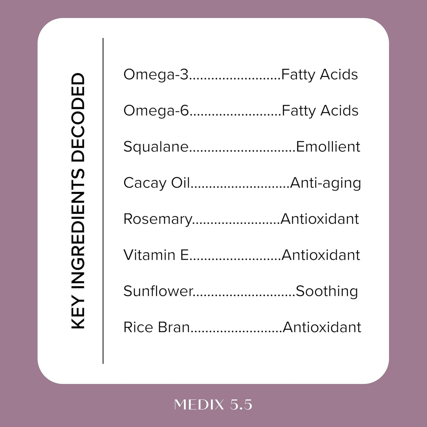 MEDIX Body & Face Moisturizer 20% Vitamin F Oil Hydrating Body Booster & Face Serum | Concentrated Vitamin F + Vitamin E Oil Super Serum For Skin Barrier | Crepey Skin Treatment, 1.7 Fl Oz