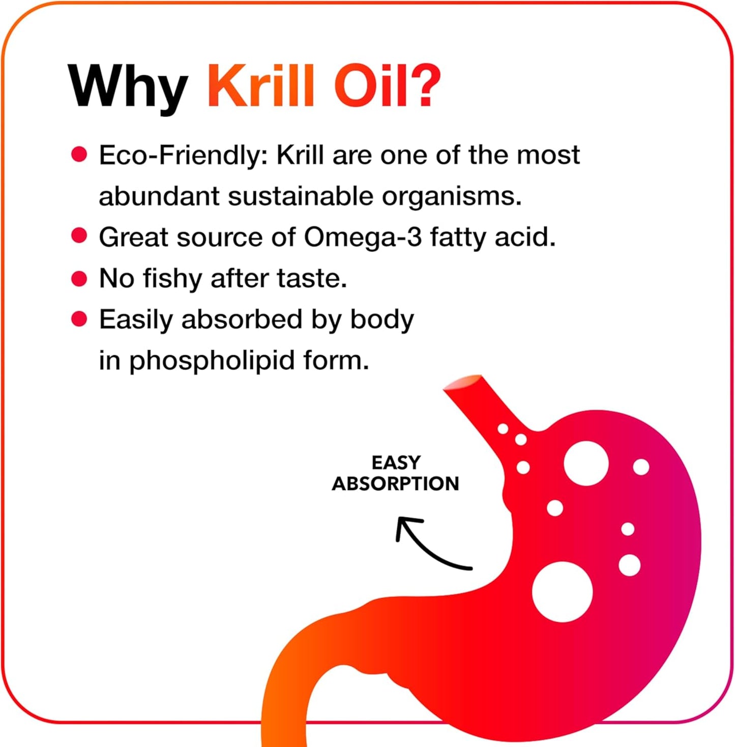 MegaRed - Omega-3 Krill Oil 350mg Softgels (130 Count in A Bottle), EPA & DHA Omega-3 Fatty Acids with No Fishy Aftertaste Unlike Fish Oil, Contains Antioxidant Astaxanthin