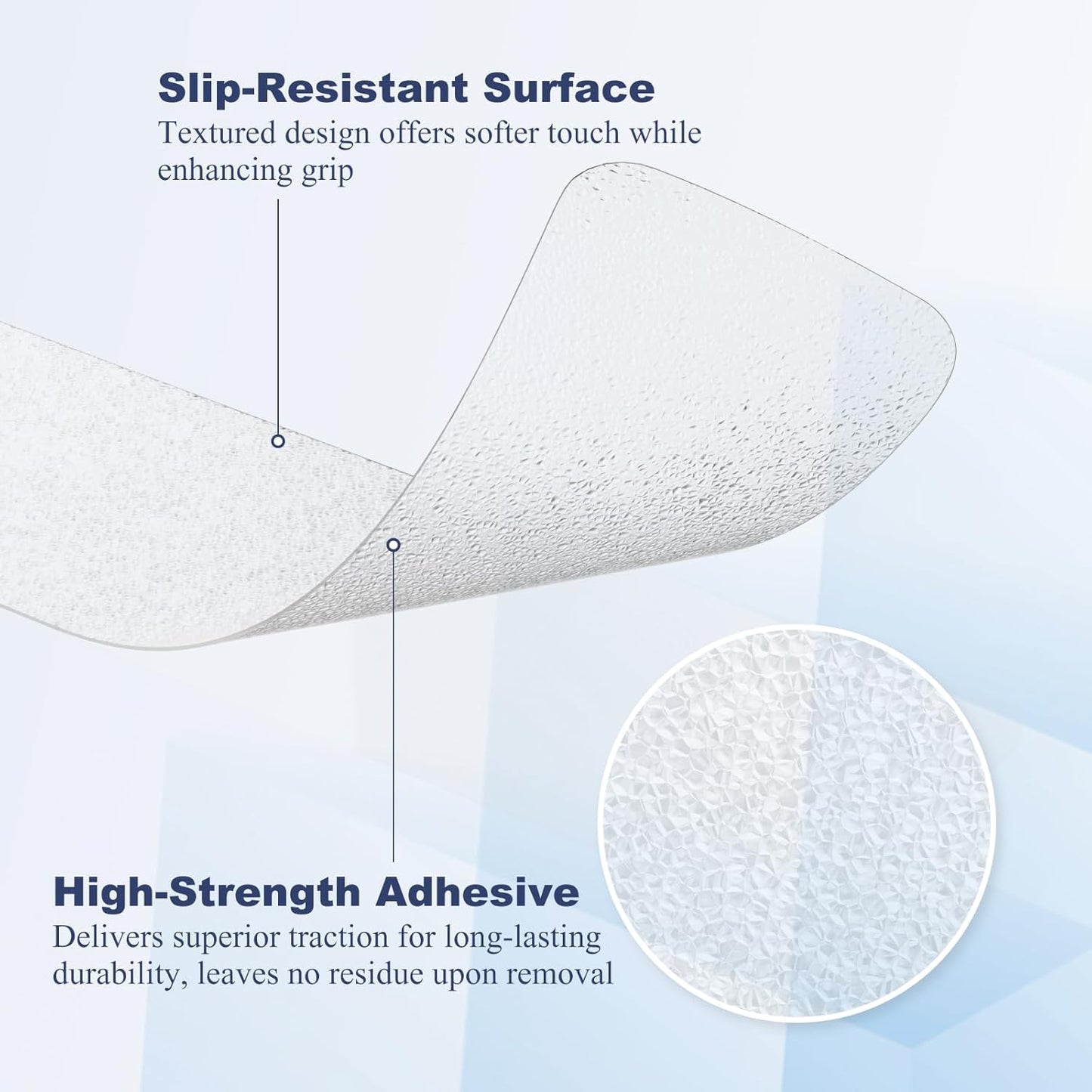 28 PCS Shower Floor Non Slip Stickers with Strong Adhesive, Invisible & Durable Anti Slip Shower Stickers with Scraper for Bath Tub, Pools and Stairs(Clear,Wide Rectangle)