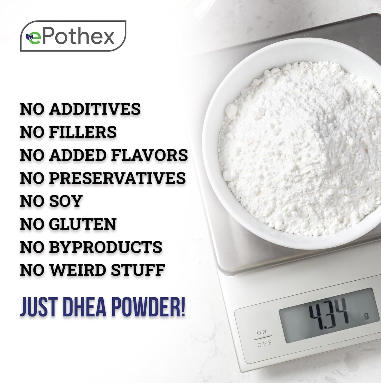 DHEA Micronized Powder 10gram - Topical and Cosmetic