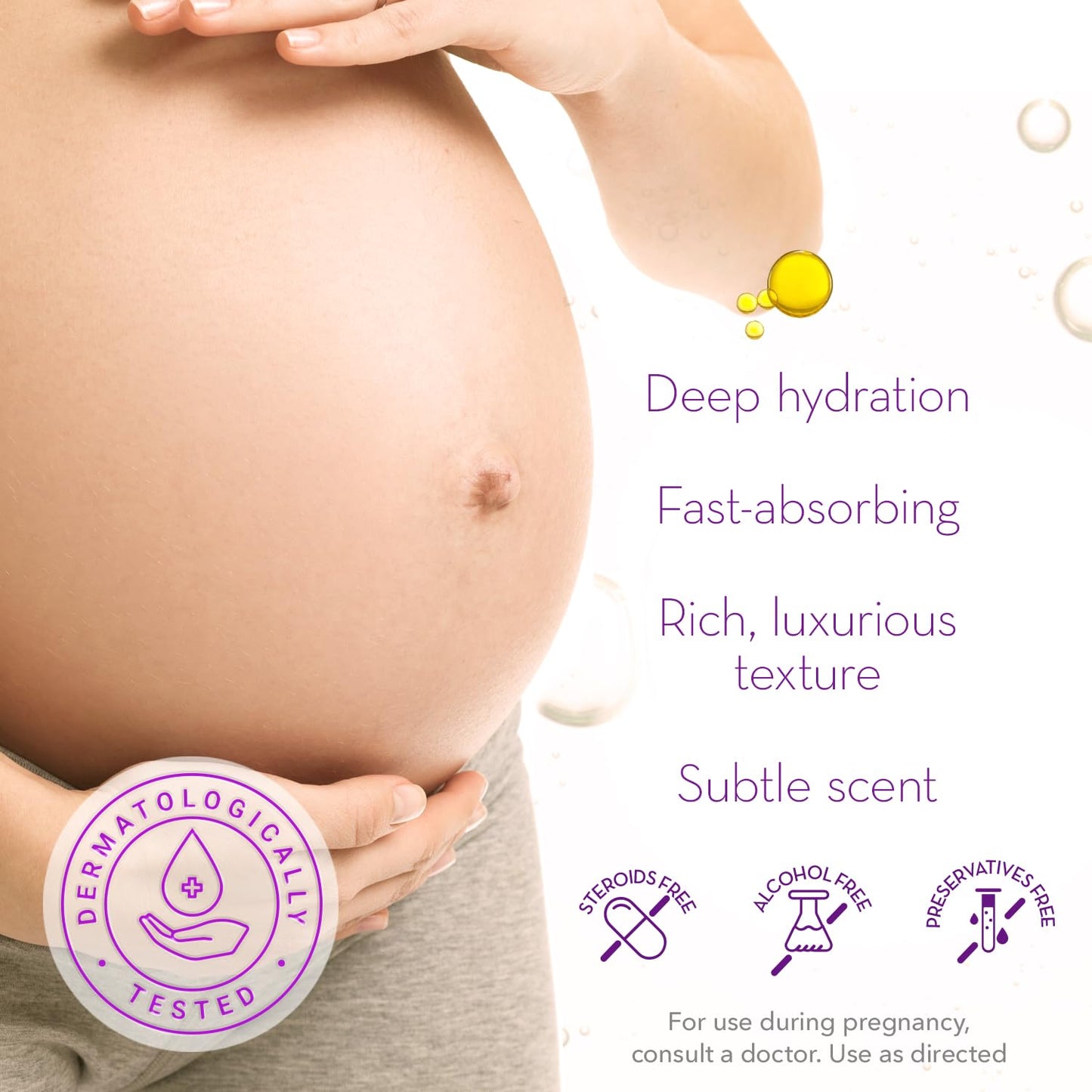 Cicatricure Cica Oil for Stretch Marks & Scars, Visible Results in 4 Weeks, Pregnancy Must-Haves Body Oil with Vitamin E, Stretch Mark Oil, Scar Treatment with Botanical Ingredients, 6.7 fl oz