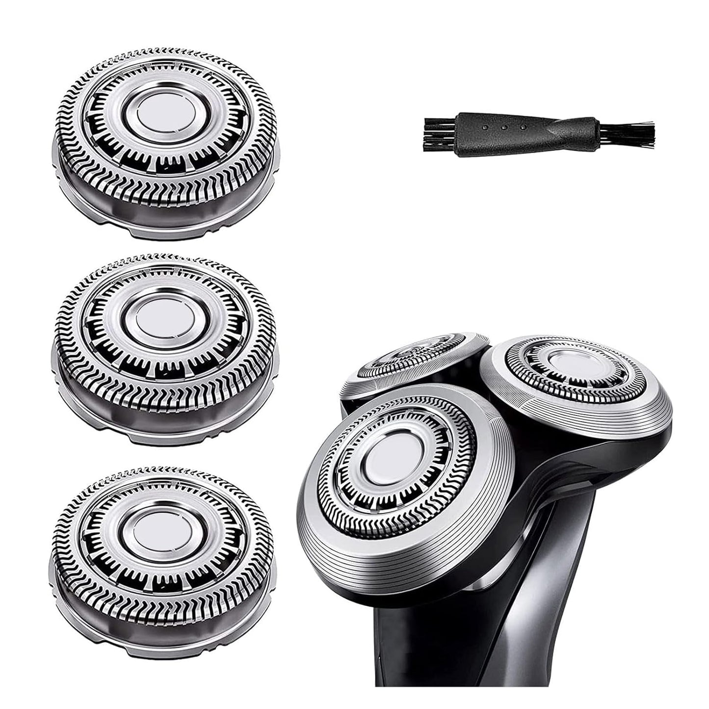 SH60/72 Replacement Heads Compatible with Philips Series 6000 Razor Shavers SH60 Shaver Replacement Blades Skin Protect Super Compatible with Norelco Series 6000 Model S6810/82, S6850/85