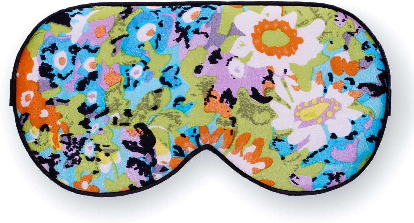 Maxfeel 100% Pure Silk Eye Mask - Sleep Eye Cover in Printed Colors (#17)