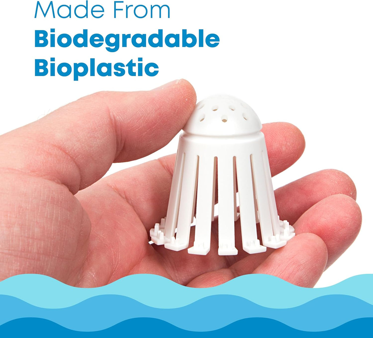 TubShroom Toss 21pk Disposable Bath Tub Drain Strainers - Hair Catcher Snare for Shower Bathtub to Prevent Clogged Drains, Traps Human and Pet Hair, One Year Supply (White)