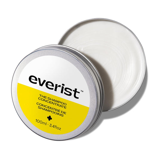 Everist The Shampoo Concentrate – Waterless Bond-Repair Cream Shampoo for All Hair Types – Glycerin & Aloe Hydration with Rosemary & Peppermint – Plant-Based, Vegan, Color-Safe - 3.4 fl oz TIN