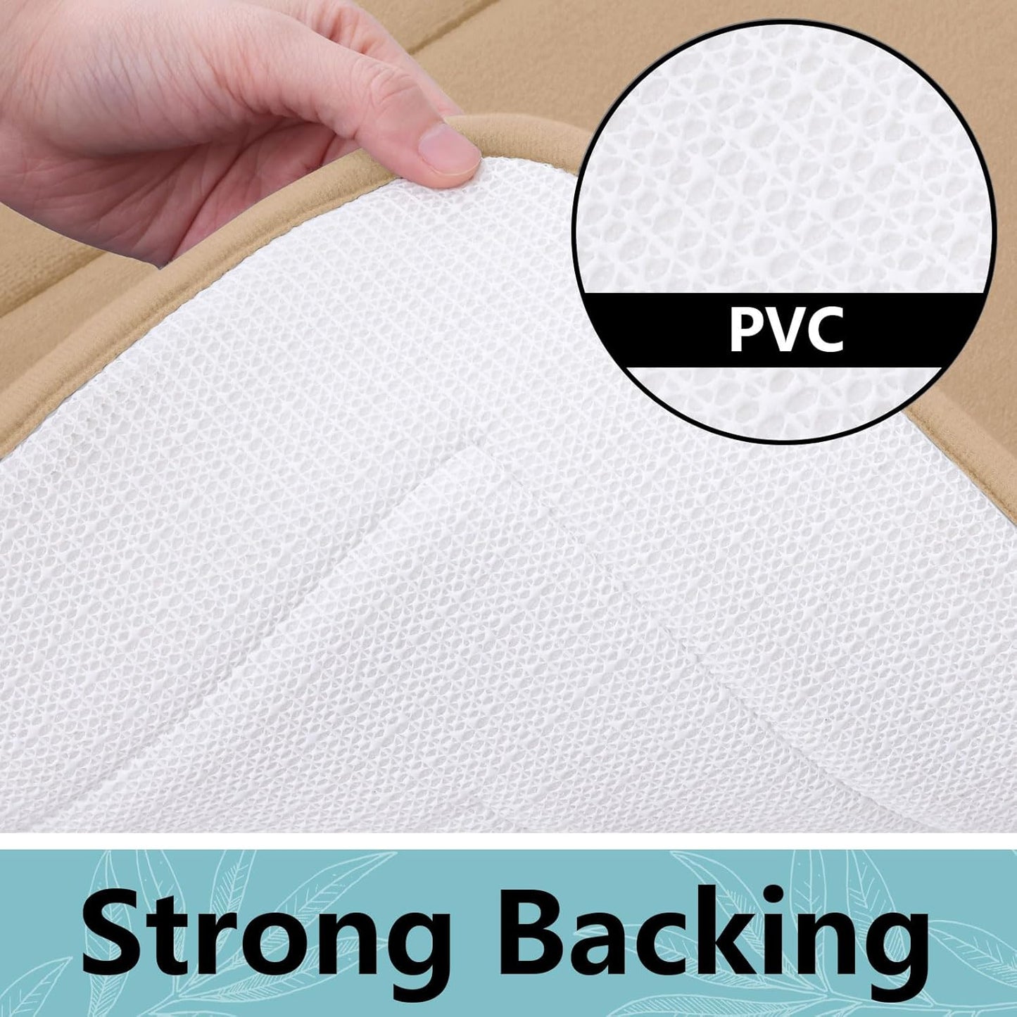 Arotive Memory Foam Bathroom Rug Mat 59x24, Ultra Soft and Absorbent Bath Mat, Machine Wash Dry, Comfortable Bath Rug Carpet for Bathroom Floor, Tub and Shower, Beige