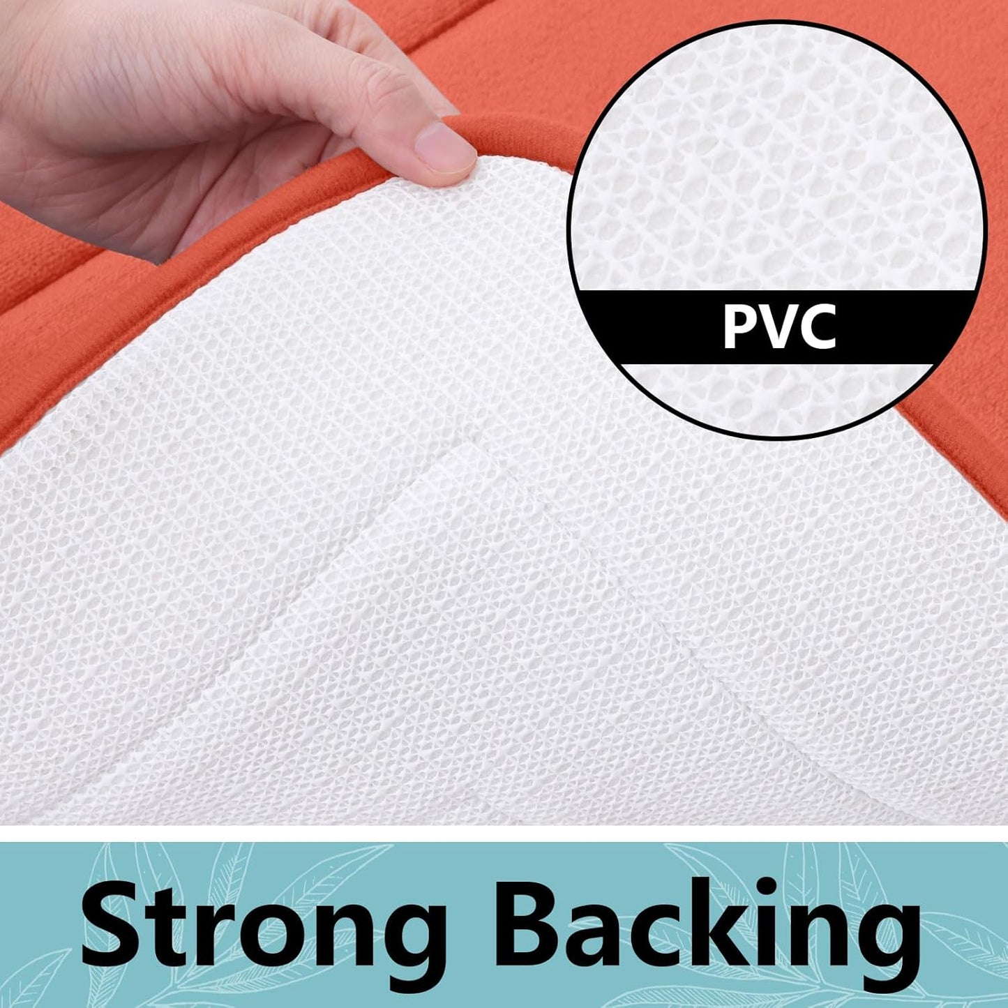 Arotive Memory Foam Bathroom Rug Mat 59x24, Ultra Soft and Absorbent Bath Mat, Machine Wash Dry, Comfortable Bath Rug Carpet for Bathroom Floor, Tub and Shower, Coral