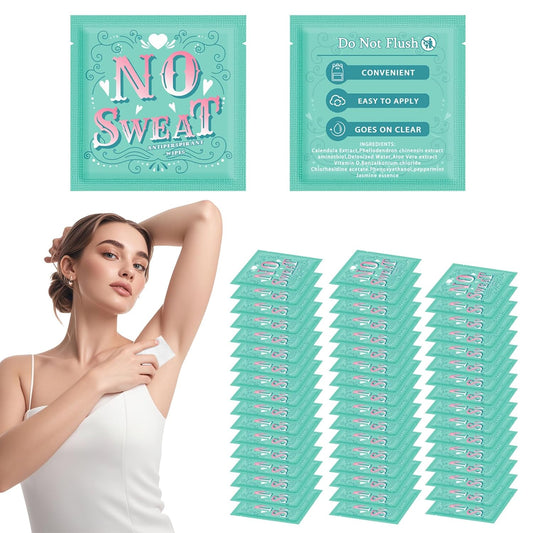 Body Wipes 50 pieces of Antiperspirant deodorant Wipes And Travel Deodorant Individually Wrap Hypoallergenic Mini Deodorant Underarm Sweating And Travel To Clean Skin For Female Male Teenagers