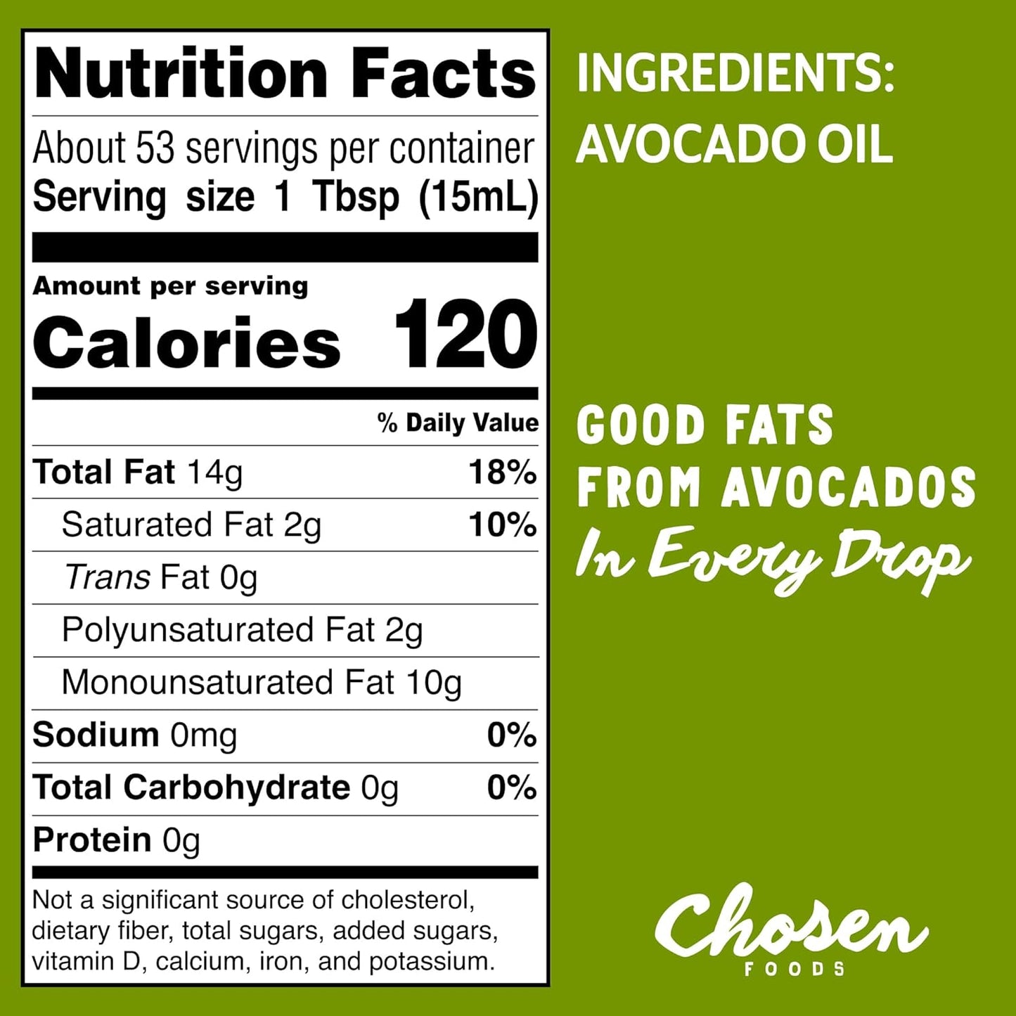 Chosen Foods 100% Pure Avocado Oil Squeeze Bottle 27oz 2-pack - For Drizzling, Sautéing, Roasting, Searing, & Baking-High Smoke Point Cooking Oil - Kosher, Keto Friendly - With Recipe eBook