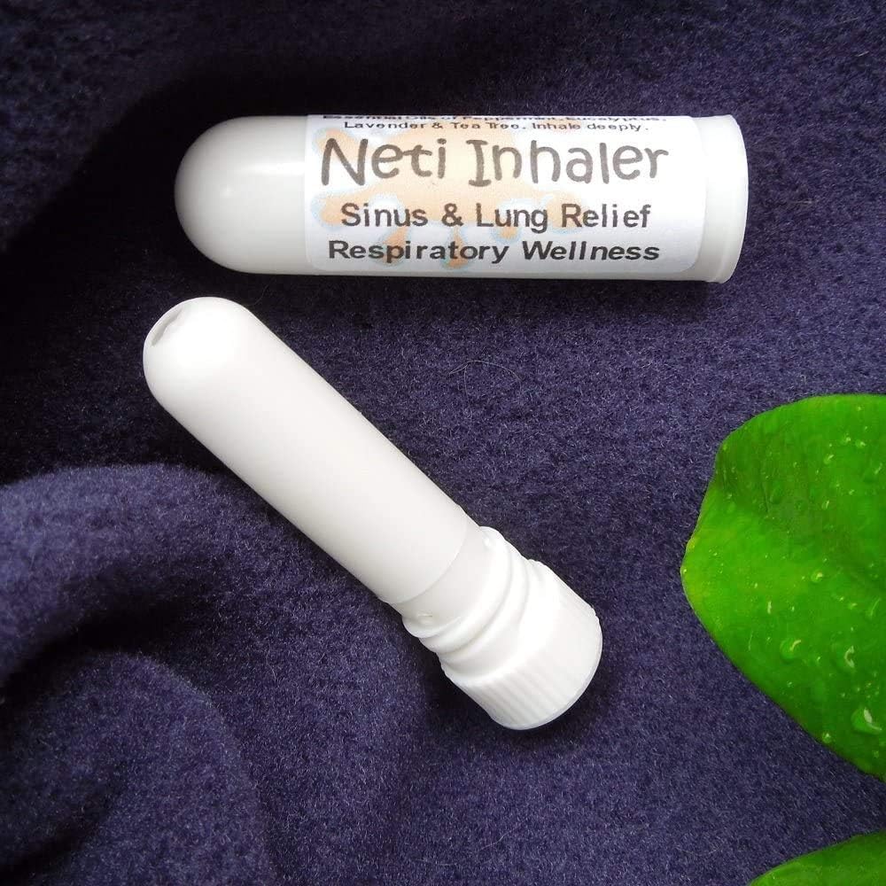 Urban ReLeaf NETI Salt Air Relief INHALERS! Set of Two (2) Sinus & Lung, Himalayan & Botanicals! Respiratory Wellness. Healing Aromatherapy. Energizing! Colds, Asthma, Cough, Bronchitis 100% Natural