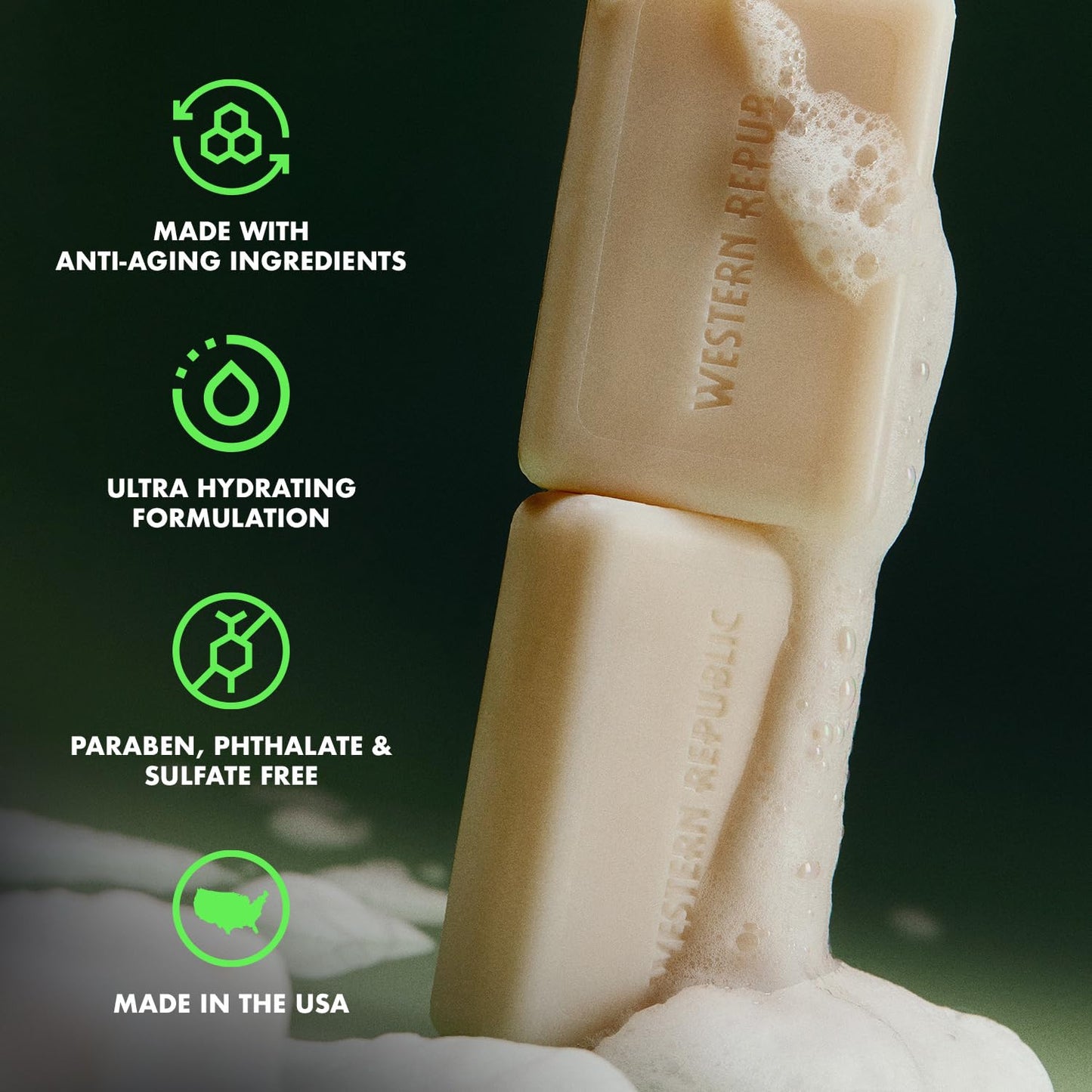 Hyper Foaming Soap Bar | Birchwood, Eucalyptus & Alpine Sage and Tropic Rum & Nautical Sea Salt | Hydrating & Anti-Aging Ingredients | (2 Pack) | Made in USA