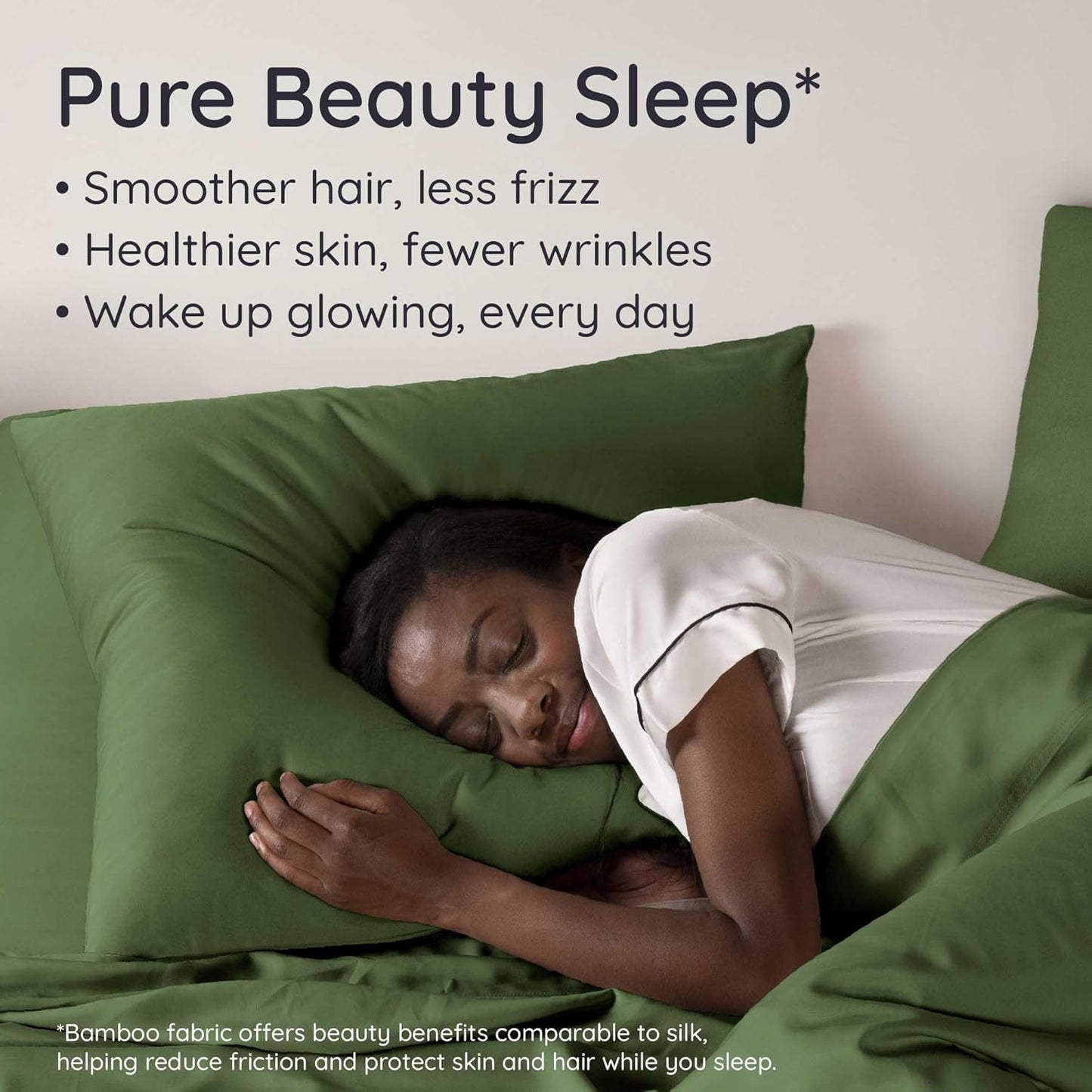 Bambaw 100% Viscose Derived from Bamboo Pillowcases Standard Size – Set of 2 Cooling Pillow Case with Envelope Closure, Breathable & Soft Pillow Cases Standard Size, Anti Acne (Olive)