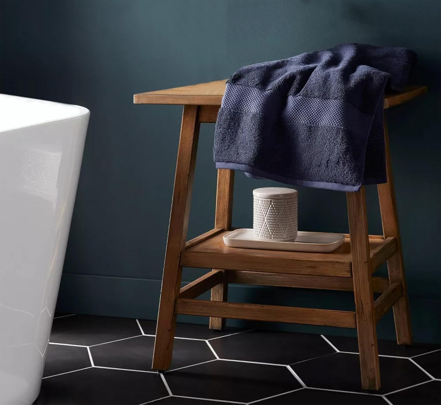 Delara 100% Organic Cotton Towels 650 GSM Plush Feather Touch Quick Dry Bath Towel, Pack of 6 GOTS Certified, Oeko-Tex Green Certified, Organic Cotton Bath Towel, 30"X58"