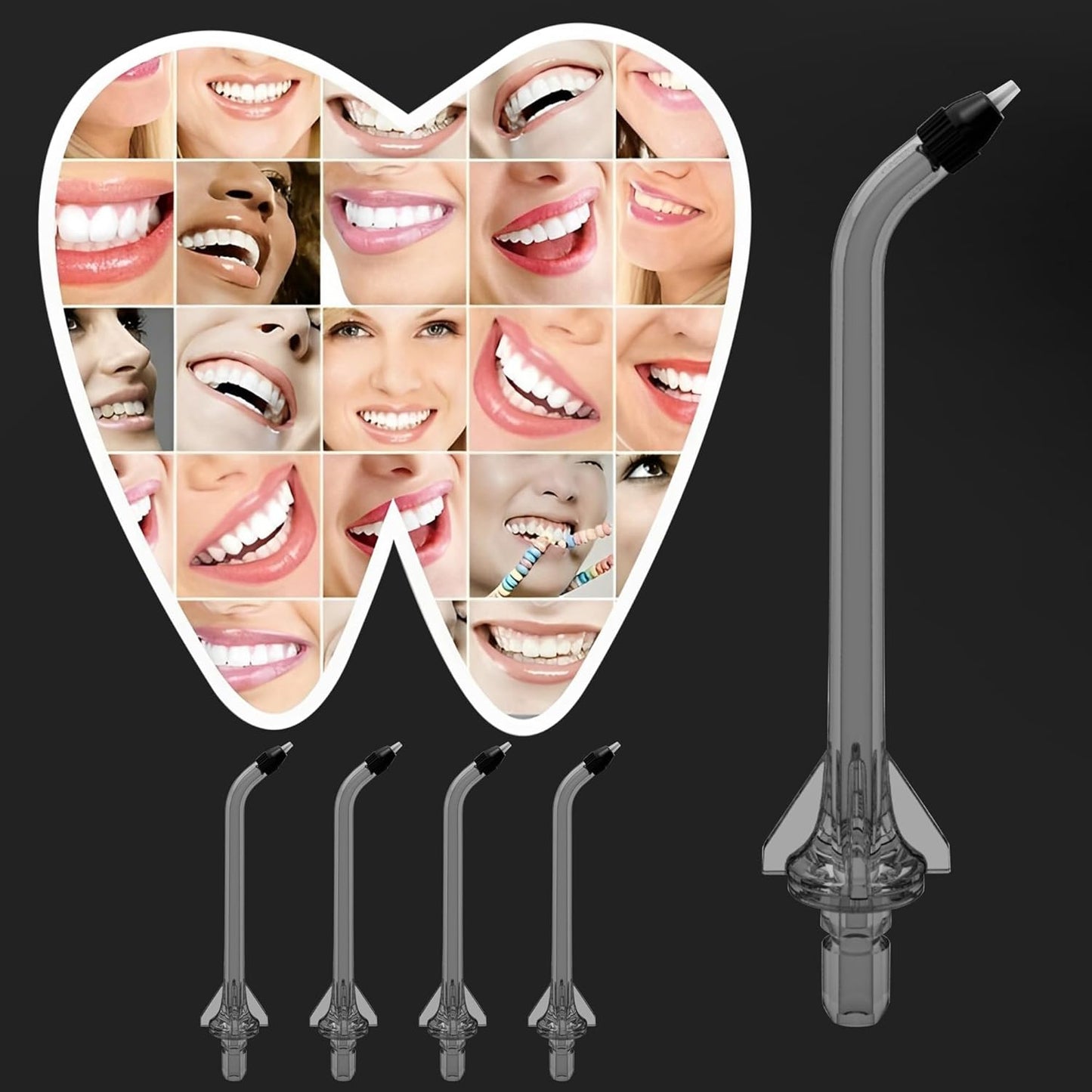 Replacement Heads for Nicwell Oralfree Water Flosser, Replacement Periodontal/Pocket Tips Oral Irrigator Jet Tip