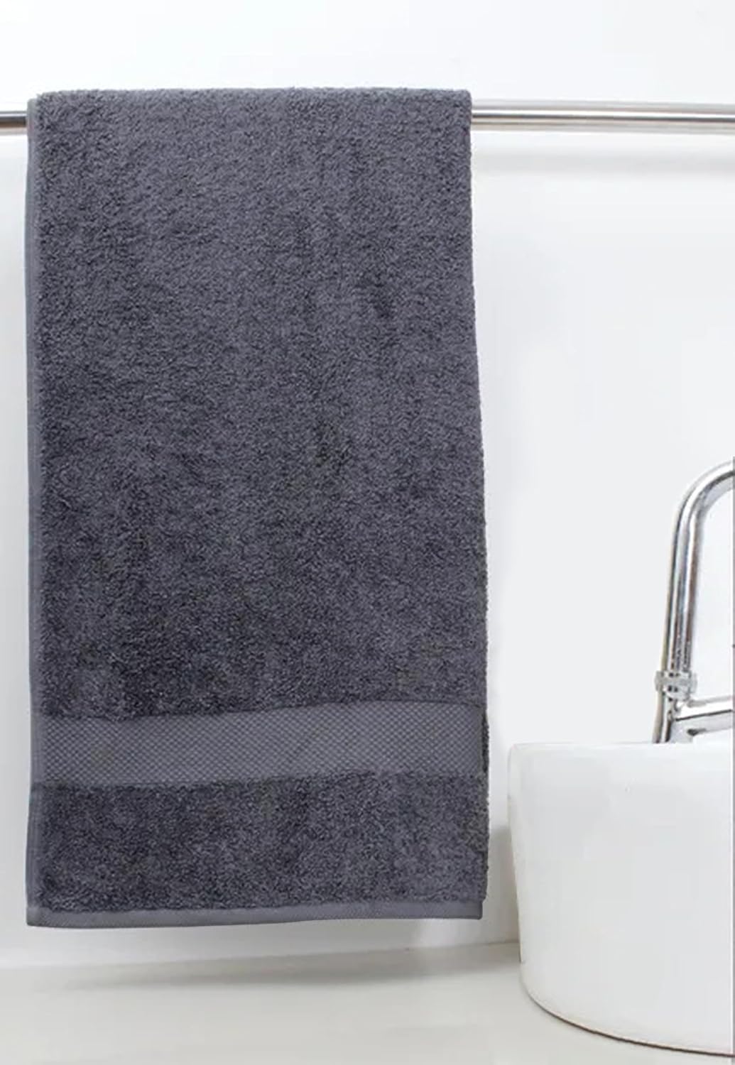 Delara 100% Organic Cotton Towels 650 GSM Plush Feather Touch Quick Dry Bath Sheet, Pack of 4 GOTS Certified, Oeko-Tex Green Certified, Organic Cotton Bath Sheet, 36"X70"