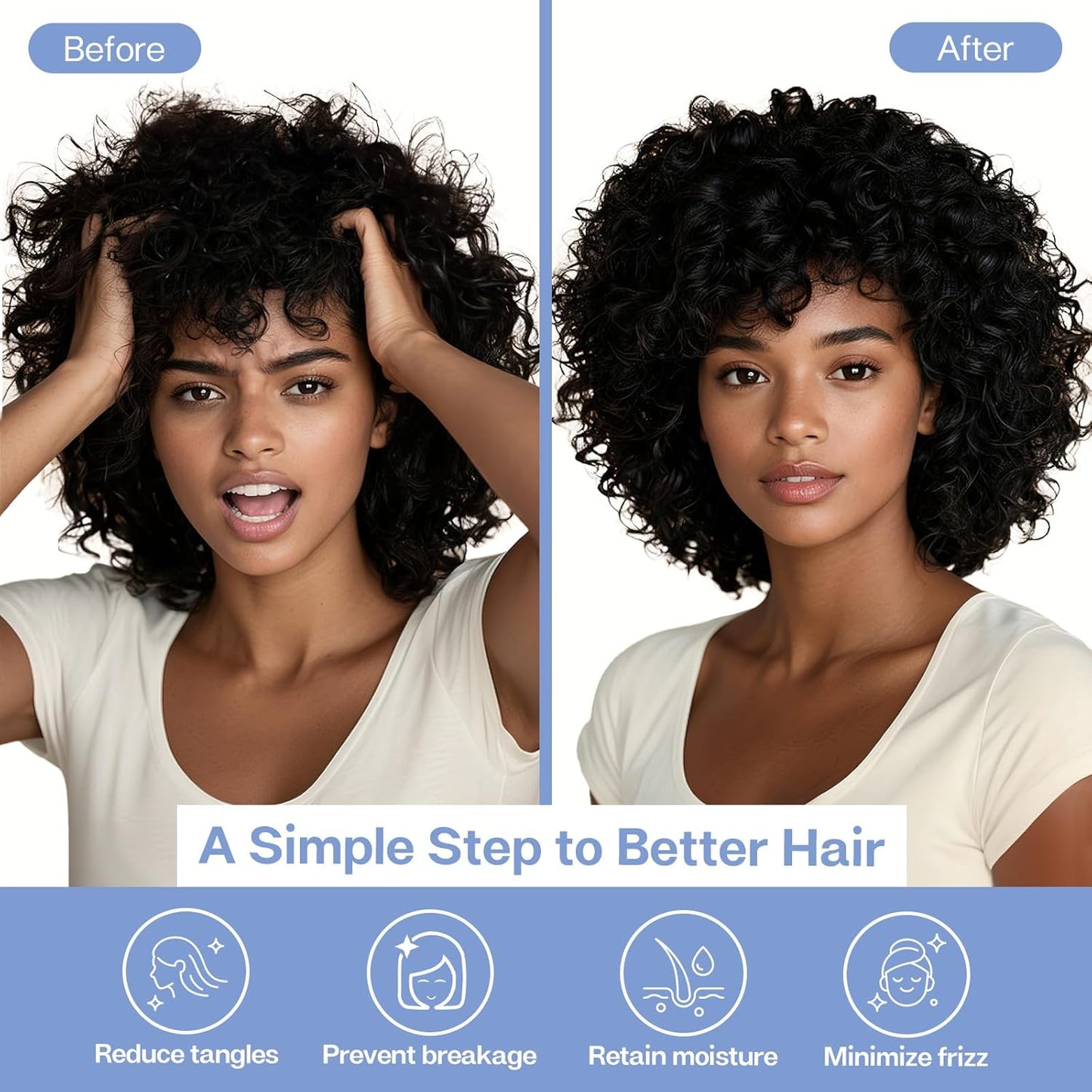 MR&HM Satin Pillowcase for Hair and Skin, Silk Satin Pillowcase 2 Pack, Queen Size Pillow Cases Set of 2, Silky Pillow Cover with Envelope Closure (20x30, Sky Blue)